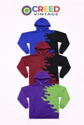 CR1124  Felpa con cappuccio in pannello di fuoco r..