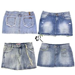 Y2K Britney Era Girl Denim Mini skirts Rw-1456