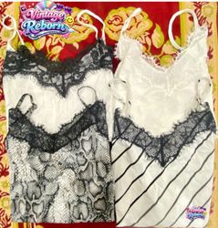 Bundle di canotte con pizzo VR-199 Y2K