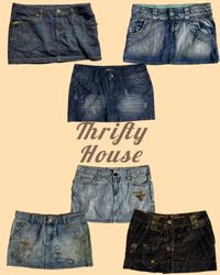 Jupes mini Y2k Denim Delight (TH/113)