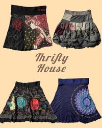 Jupes Artistiques Thrift Y2k(TH/115)