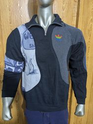 Coperta arazzo upcycle felpa Adidas