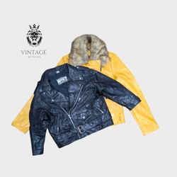 Y2K Mixed PVC And Leather Jacket