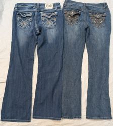Designer Jeans ( Brands inculoaded) Silver,miss tw..