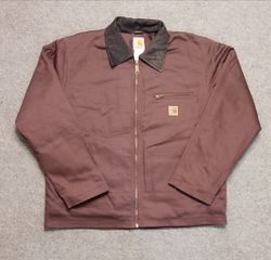 Veste Detroit bordeaux style rework Carhartt