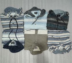 Billabong flannel hoodie shirt