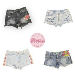 Shorts in denim a vita alta mini per uno stile di ..