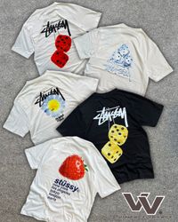 Stussy reworked style printed t-shirts #16126