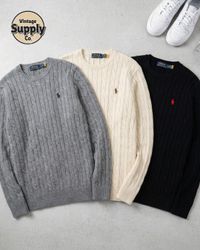 Vintage Ralph Lauren Cable Knitted Sweaters | R161..
