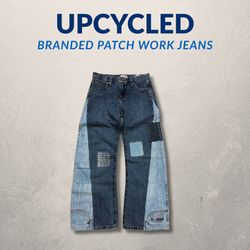 Upcycled Branded Patchwork Denim - 05pcs