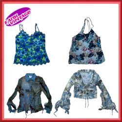 Aquatic Layers Mix Dress Skirt and Tops (FV-388)