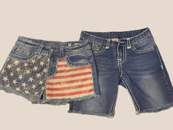 Miss Me,true religion women shorts