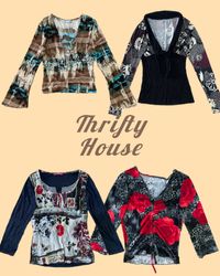 Retro 2000s Y2k Tops(TH/118)