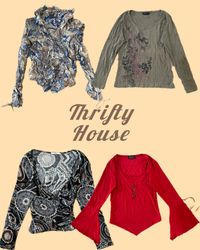 Y2k Eclectic Tops(TH/123)