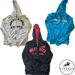 Y2K Retro Hoodies Hollister, Aeropostale & Acrecom..