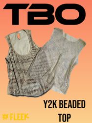 Y2k beaded top