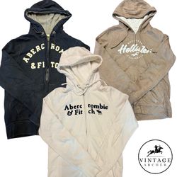 Y2K Retro Hoodies Hollister & Acrecombe Fitch Mult..
