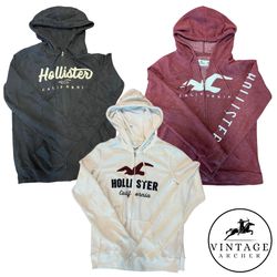 Y2K Retro Hoodies Hollister & Acrecombe Fitch Mult..