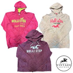 Y2K Retro Hoodies Hollister Acrecombe Fitch Multi-..