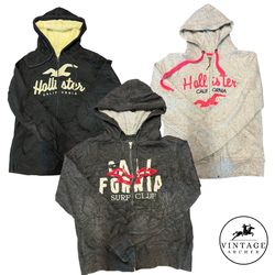 Y2K Retro Hoodies Hollister Acrecombe Fitch Multi-..
