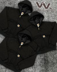 Jaquetas ativas pretas de estilo refeito Carhartt ..