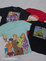 CRZ1527 Unbranded Cartoon Print T-Shirts