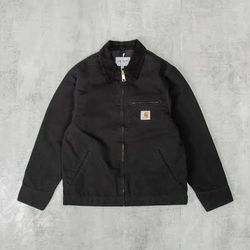 Veste Detroit noire Carhartt style retravaillé