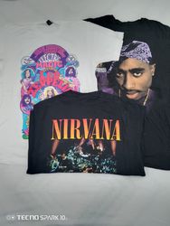 CRZ1536 Music Print T-Shirts