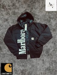 Carhartt rework style marlboro hooded jacket