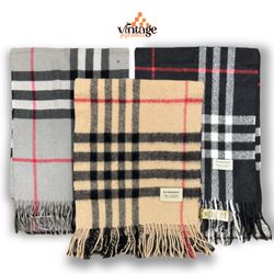 VPX1070 Burberry Scarves 100% Authentic Lambswool ..