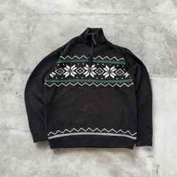 Suéteres Chaps 1/4 zip para homens