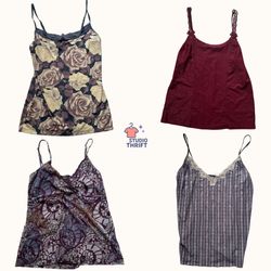 Midnight Rose Y2K Cami Tops(CTO-005)