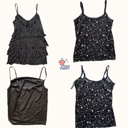 Midnight Dot Y2K Cami Tops(CTO-007)