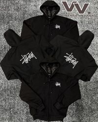 Stussy reworked style black active jackets #19126
