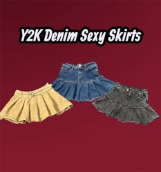 Y2K Denim Sexy Skirts - (19/01)