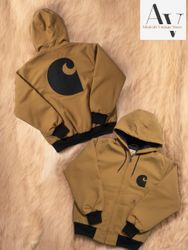 Carhartt Reworkstyle embroidery beige jacket