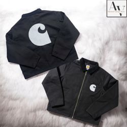 Carhartt rework style embroidery black detroit jac..