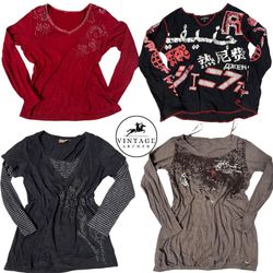 Y2K Retro Blouses for Women Floral Colors with Cal..