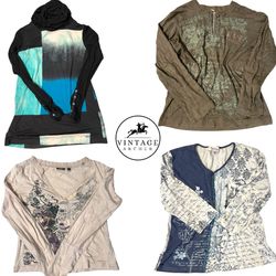 Retro Y2K Aesthetic Graphic Print Long Sleeve Bund..