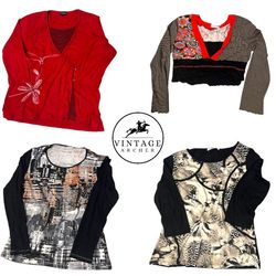 Retro Y2K Alt Fashion Graphic Tee Bundle - 10 Piec..