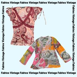 (FV-875) Y2K Tops Bundle | Ruffle & Mesh Details |..