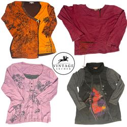 Y2K Retro Blouses for Women 10 Pcs