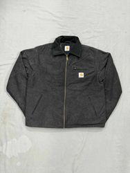 Carhartt acid wash rework style black Detroit jack..