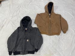 Rework Stil Acid Wash Carhartt Rework Kapuzenjacke