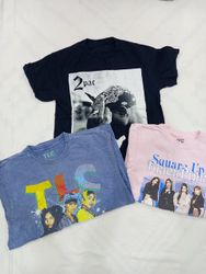 CRZ1543 Music Print T-Shirts