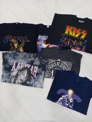 CRZ1545  Music Print T-Shirts