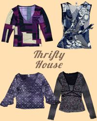 Vintage Purple Spark Y2k Tops(TH/136)