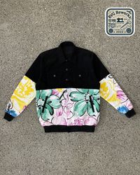 Veste en denim recyclé avec patchwork