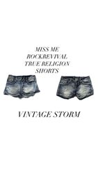 Miss Me True Religion Rock Revival Shorts