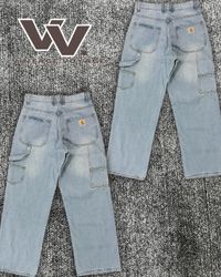 Carhartt reworked style light denim pants #20126